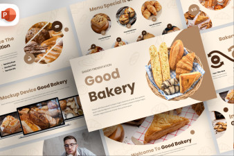 Creative Bakery Shop PowerPoint Template